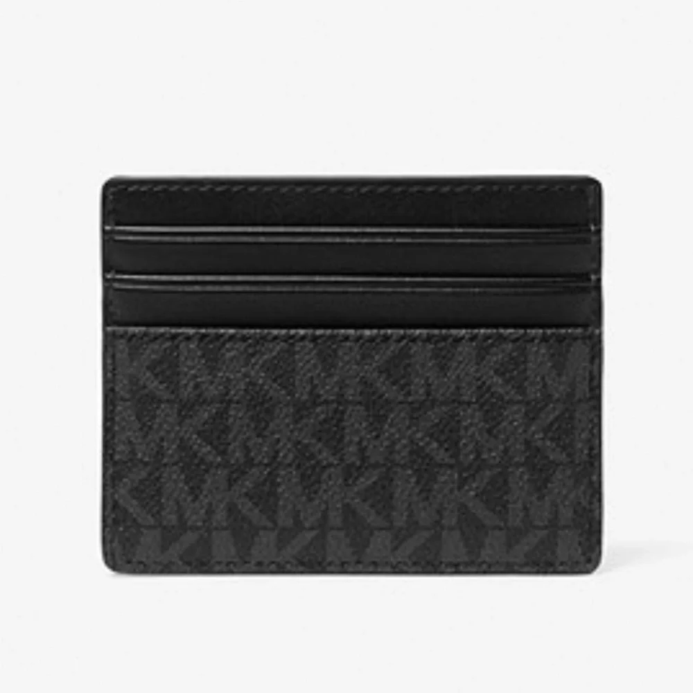 MICHAEL KORS MENS Cooper Graphic Logo Tall Card Case Style# 36S3LCOD2B PINK
